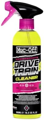 Muc-Off Powersports Drivetrain Cleaner, 16.9 fl oz - Chain Cleaner and Degreaser Spray for Motorcycle Cleaning - Advanced Motorcycle Cleaner, 500ml by Muc-Off