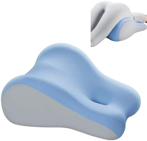 Wedge Pillow for Sleeping, Memory Foam Body Support Pillow for Couples, Orthopedic Positioning Cushion for Reading, Back Hip Knee Pain Relief, Removable Washable Cover (Blue) by Unknown