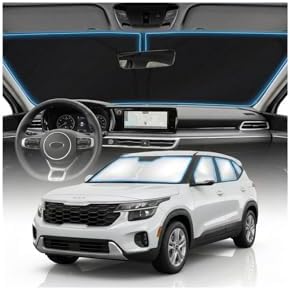 for KIA Seltos Sun Shade Windshield Cover - Custom Fit Seltos Accessories 2021-2024 2025 2026 Sunshade Foldable UV Protection & Heat Shield Sun Visor Accessories by Unknown