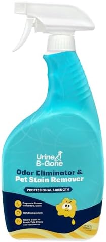 Urine B-Gone Enzyme Cleaner for Human, Cat & Dog Urine, Original, 32 oz by URINEB-GONE