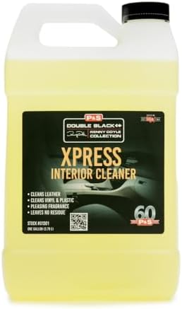 P & S PROFESSIONAL DETAIL PRODUCTS Xpress Interior Cleaner – Safe for Leather, Vinyl, Plastic & More, Removes Dirt, Grease & Oil, No Residue, Fresh Scent, No Dilution Needed - 1 Gallon by PSDetailProducts