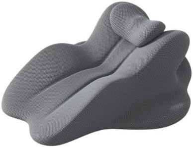 Ergonomic 27° Memory Foam Wedge Cushion, Body Position Assistance Pillow for Couples, Multipurpose Bed Support Wedge for Reading Backrest & Leg Raising,Gray by Unknown