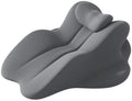 Ergonomic 27° Memory Foam Wedge Cushion, Body Position Assistance Pillow for Couples, Multipurpose Bed Support Wedge for Reading Backrest & Leg Raising,Gray by Unknown