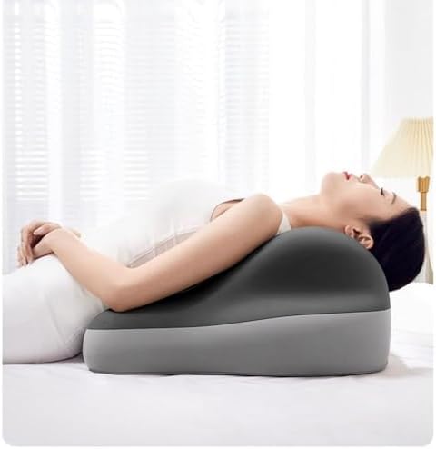 Couple Hip pad, Multifunctional Diagonal Pillow, Pregnant Women Furniture Pillow Support Pillowcase Read a Book on The Bed and sit at Home with a Memory Sponge. (Double Gray) - Image 2