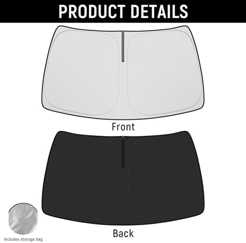 Windshield Sun Shade for Jeep 2014-2025 2026 Grand Cherokee Accessories (OEM Size) Auto Interior Front Window Sun Visor Heat Protection - Image 7