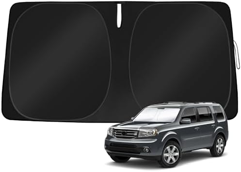 Windshield Sun Shade Custom Fit Honda Pilot SUV 2009-2015 by TOBNIFFDSunShade