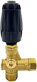 Annovi Reverberi VRT3-310 Unloader, Black Spring, 4500 PSI, 10.5 GPM, Adjustment Knob, Brass - Image 2