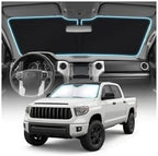 for Toyota Tundra Sun Shade Windshield Cover - Custom Fit Tundra Accessories 2007-2021 Sunshade Foldable UV Protection & Heat Shield Sun Visor Accessories by Unknown