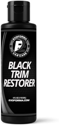 ExoForma Black Trim Restorer - Lasts 6+ Months, Dye Infused Waterproof Plastic Restorer for Cars - Perfect for Faded Bumpers, Trim & Vinyl on Jeeps, Truck Beds, Avalanches & ATVs | 4oz by ExoForma