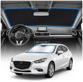for Mazda 3 Sun Shade Windshield Cover - Custom Fit Mazda 3 Accessories 2014-2024 2025 2026 Sunshade Foldable UV Protection & Heat Shield Sun Visor Accessories by Unknown