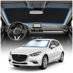 for Mazda 3 Sun Shade Windshield Cover - Custom Fit Mazda 3 Accessories 2014-2024 2025 2026 Sunshade Foldable UV Protection & Heat Shield Sun Visor Accessories by Unknown