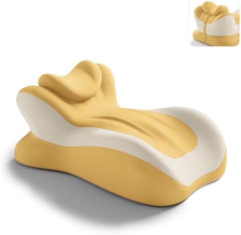 Adjustable Intimacy & Pregnancy Support Pillow - Ergonomic Foam Wedge Cushion for Back Pain, Sitting, Lying, Multi-Position with Removable Washable Cover (Yellow) by Unknown