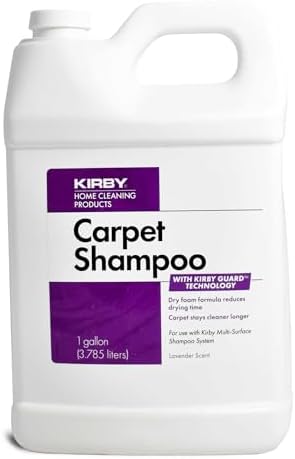 Kirby Carpet Shampoo, 1 Gallon – Lavender Scent, Deep Cleaning Solution for Home & Pet Stains by Kirby