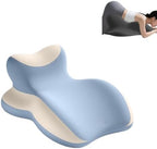 Ergonomic lovers' memory foam wedge pillow-intimate hip positioning pad promotes hips, allows adults to play more deeply, provides support for sleep and prevents snoring-luxury fabric (Blue) by Unknown