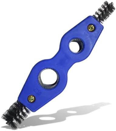 4 in 1 Car Battery Terminal Cleaning Brush, Anti-Rust Copper Pipe Cleaner, Anti-Corrosion Battery Terminal Brush, Universal Marine Plumbing Installation Soldering Brazing Accessories (Blue) by Unknown