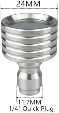 Pressure Washer Tips Spray Nozzle Soft Rain Shower Head Sprinkler with 1/4 Quick Connect Adapter for Power Washers Gun Car Washing Automobile Tire Detailing Cleaning Garden Watering - Image 3