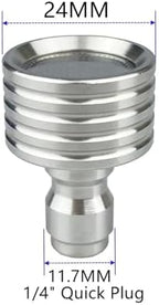 Pressure Washer Tips Spray Nozzle Soft Rain Shower Head Sprinkler with 1/4 Quick Connect Adapter for Power Washers Gun Car Washing Automobile Tire Detailing Cleaning Garden Watering - Image 3