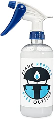 Plane Perfect Eyes Outside Windshield Cleaner - Aviation & Multi Surface Glass, Plastic, Plexiglass - Streak Free, Non Abrasive, Reduces Fog, UV Safe for Airplanes, Cars, Boats & LCD Screens | 16 Oz by PlanePerfect