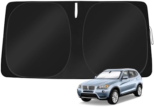 Windshield Sun Shade Custom Fit BMW X3 2011-2017 by TOBNIFFDSunShade