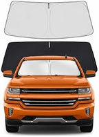 Car Sun Shade for 2014-2018 Chevrolet/Chevy Silverado 1500 Accessories Windshield Sunshade Cover Front Window Shade Custom Fit Silverado 1500 Sun Visor Protector Foldable Blocks UV Rays by Unknown