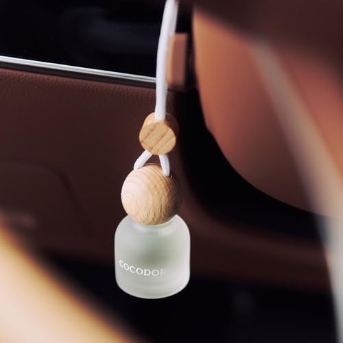 COCODOR Car Air Freshener Diffuser Set with Wooden Caps/Black Cherry /0.34 oz/2 Pack/Hanging Essential Oil Long Lasting Fragrance Pendants for Car Decor - Image 6
