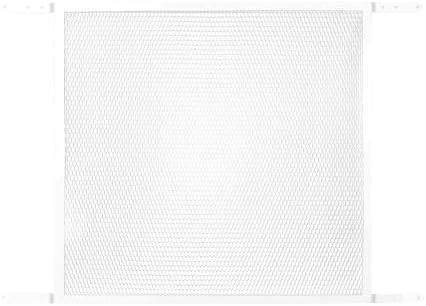 MD Building Aluminum Screen and Storm Door Grille, White, 20in x 32in | Protects Screen Doors, Child And Pet Damage Guard, Includes Screws, Quick Install, Trim-To-Fit 24in-32in by M-DBuildingProducts