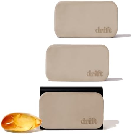 Drift Car Air Freshener - Stone Air Freshener - Car Odor Eliminator - Long Lasting Scent - Auto Accessories - Metal Clip - Essential Oils - Clean Ingredients - Amber 3 Pack Starter Kit - CLIP INCLUDED by driftscents