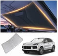 Windshield Sun Shade for Porsche Cayenne Front Window Shades Cover for 2010-2025 2026 Cayenne Windshield Sun Visor Protector Car Accessories by LZYYQX