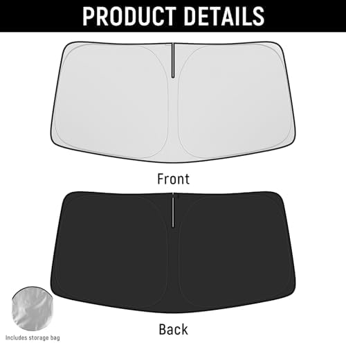 Windshield Sun Shade for Jeep 2005-2010 Grand Cherokee Accessories (OEM Size) Auto Interior Front Window Sun Visor Heat Protection - Image 7