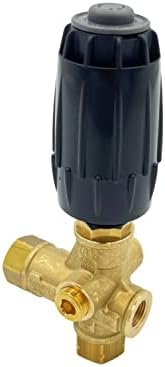 Annovi Reverberi VRT3-310 Unloader, Black Spring, 4500 PSI, 10.5 GPM, Adjustment Knob, Brass by AR+ANNOVI+REVERBERI