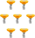 15° Yellow Pressure Washer Nozzle Tips for Cleaning Cars, Driveways by TasuoX