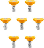 15° Yellow Pressure Washer Nozzle Tips for Cleaning Cars, Driveways by TasuoX