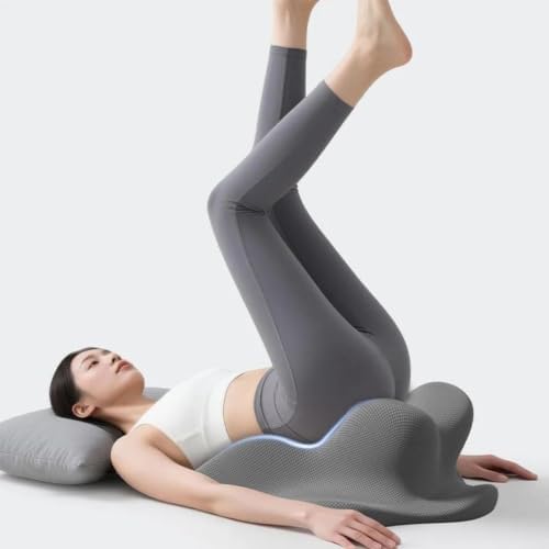 Ergonomic 27° Memory Foam Wedge Cushion, Body Position Assistance Pillow for Couples, Multipurpose Bed Support Wedge for Reading Backrest & Leg Raising,Natural - Image 7