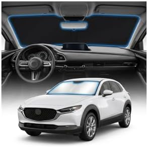 for Mazda CX30 Sun Shade Windshield Cover - Custom Fit CX-30 Accessories 2019-2025 2026 Sunshade Foldable UV Protection & Heat Shield Sun Visor Accessories by Unknown