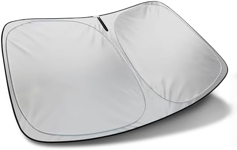 Autotech Park Foldable Sunshade Compatible with 2010-2016 Mercedes E-Class Sedan, UV Reflective and Easy Storage, Custom-fit Car Windshield Sun Shade by AutoTechPark