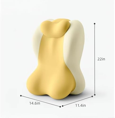 Adjustable Wedge Pillow Suitable for Intimate Couples, Memory Foam Tilting pad, Leg Elevation After Operation, Relieving Back Pain, Reading and Rest-Multi-Angle Support of Bed.（Yellow） - Image 3