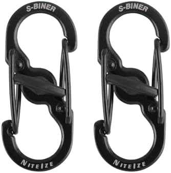 Nite Ize S-Biner MicroLock Stainless Steel - S-Biner with Locking Dual Sided Gates - Keep Keys Secure with Carabiner Key Holder - Black (2 Pack) - Image 6