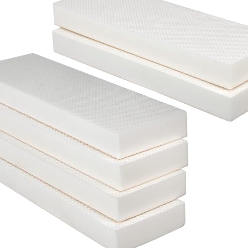 1.2" Extra Thick Garage Wall Protector 6 Pack - Self-Adhesive Car Door Protector Foam Bumper Guards for Garage Walls, Parking Aid to Prevent Dings & Scratches, Concrete Drywall Friendly, White by GameXcel