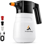 Awakening 2L Electric Foam Sprayer, Waterless Car Wash Kit, 68oz Cordless Rechargeable Battery Foam Blaster, 52PSI Portable Electric Foam Cannon for Auto Car Detailing (White) by Unknown