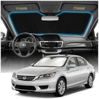 for Honda Accord Sun Shade Windshield Cover - Custom Fit Accord Accessories 2013-2017 Sunshade Foldable UV Protection & Heat Shield Sun Visor Accessories by Unknown