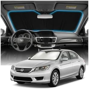 for Honda Accord Sun Shade Windshield Cover - Custom Fit Accord Accessories 2013-2017 Sunshade Foldable UV Protection & Heat Shield Sun Visor Accessories by Unknown