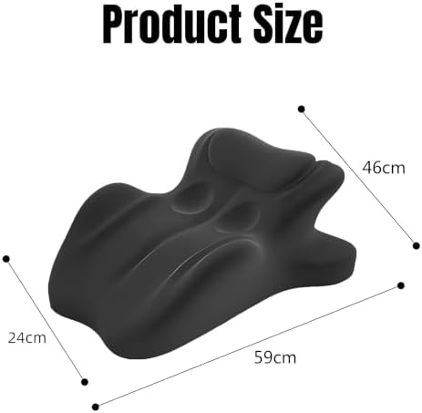 27 Degree Couples for Couples Sweet Intimacy Pillows Maintains 28 Angle Foam that Won?T Washable Cover (Black) - Image 2