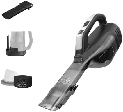 BLACK+DECKER Dustbuster Reveal Handheld Vacuum Cordless, Car Vacuum Portable Cordless, LED Light, Long Run Time, Rechargeable Lightweight Dust Buster, Includes Crevice Tool, Charging Base (HLVD320B42) by Unknown
