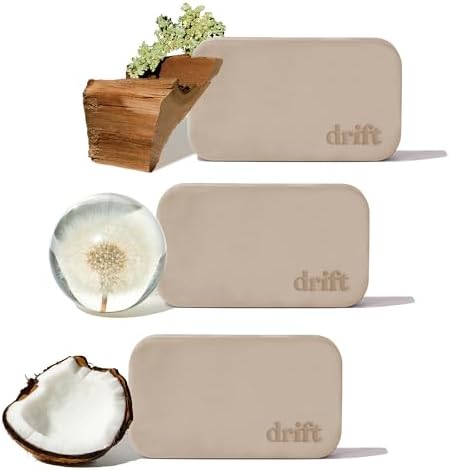 Drift Car Air Freshener - Stone Air Freshener - Car Odor Eliminator - Long Lasting Scent - Auto Accessories - Metal Clip - Variety 3 Pack Starter Kit - Teak, Open Air, Cabana - CLIP INCLUDED by driftscents