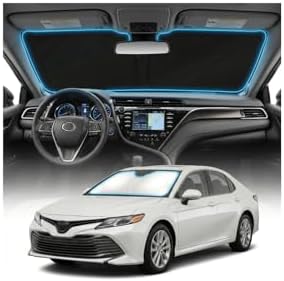 for Toyota Camry Sun Shade Windshield Cover - Custom Fit Camry Accessories 2018-2024 Sunshade Foldable UV Protection & Heat Shield Sun Visor Accessories by Unknown