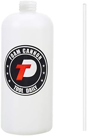 Tool Daily Foam Cannon Bottle with Straw, Replacement Foam Spray Bottle by ToolDaily