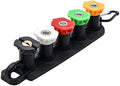 Pressure Washer Tips, Set of 5 Pressure Washer Nozzle Tips with Nozzle Holder, 1/4 Inch Quick Connect Power Washer Tips, 4000 PSI, Multiple Degrees Rinse Kit, Pressure Washer Accessories by MARSTEK
