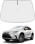 Front Windshield Sun Shade Custom Fit Compatible for NX250 NX350 NX350H 2022-present Sunshade Foldable UV Ray Reflector Sun Visor Protector Accessories Shield Cover Reflective (for NX 2022-present) by akarin