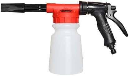 ZIMISI Car Wash Foam Gun, Foam Cannon for Hose, Professional Car Foam Sprayer with 6 Levels Foam Concentration, Spray Gun Cleaner, Connects to Any Garden Hose (Red) by Unknown