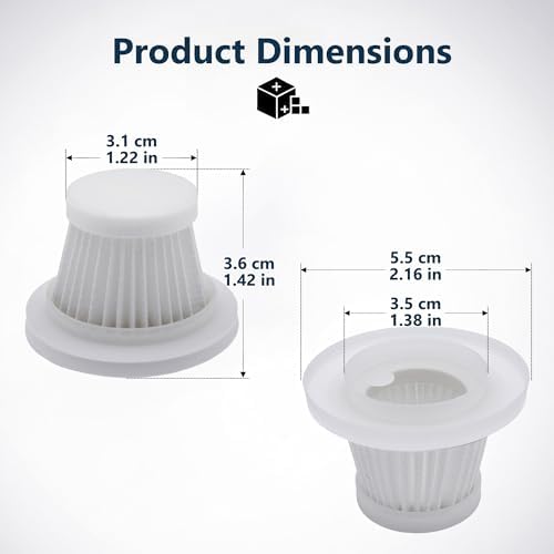 6-Pack LT-117C HEPA Vacuum Filter Replacement with Cleaning Brush - Image 5